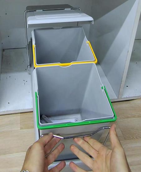 Poubelle Gris 12*12 L