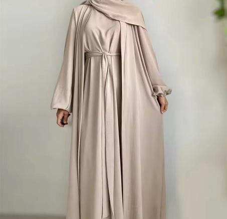 عباية كيمونو داخلية مفتوحة للنساء المحجبات