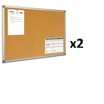 WE-STOCK Tableau d'affichage en liège avec cadre en bois - 20 x 30 cm -  Parfait pour le bureau, la maison et l'école : : Fournitures de  bureau