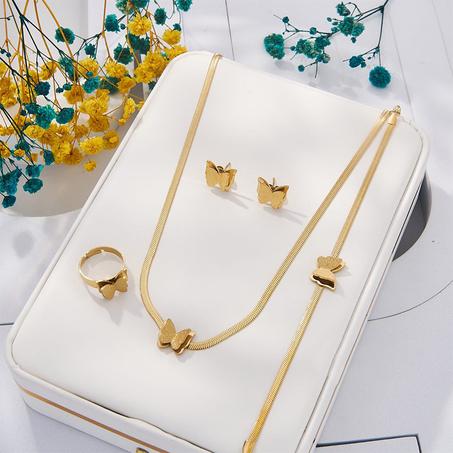 L'Élégant Ensemble Complet Papillon Doré