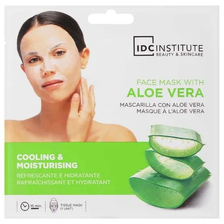 IDC INSTITUTE MASQUE TISSU RAFRAICHISSANT VISAGE ALOE VERA 1 UNITE REF 5872