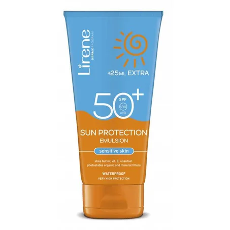 Lirene Dermoprogram Emulsion Hydratante peau sensible SPF 50+ Lirene 150 ml + 25 ml Extra