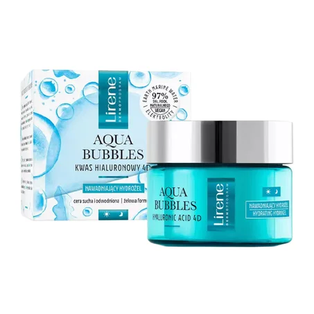 Lirene Dermoprogram GEL CRÈME VISAGE JOUR & NUIT AQUA BUBBLES ACIDE HYALURONIQUE LIREN