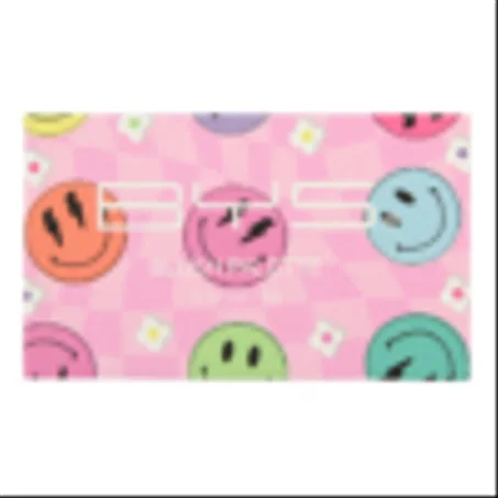 3pc Mini Graphic Blush Palette Smiley
