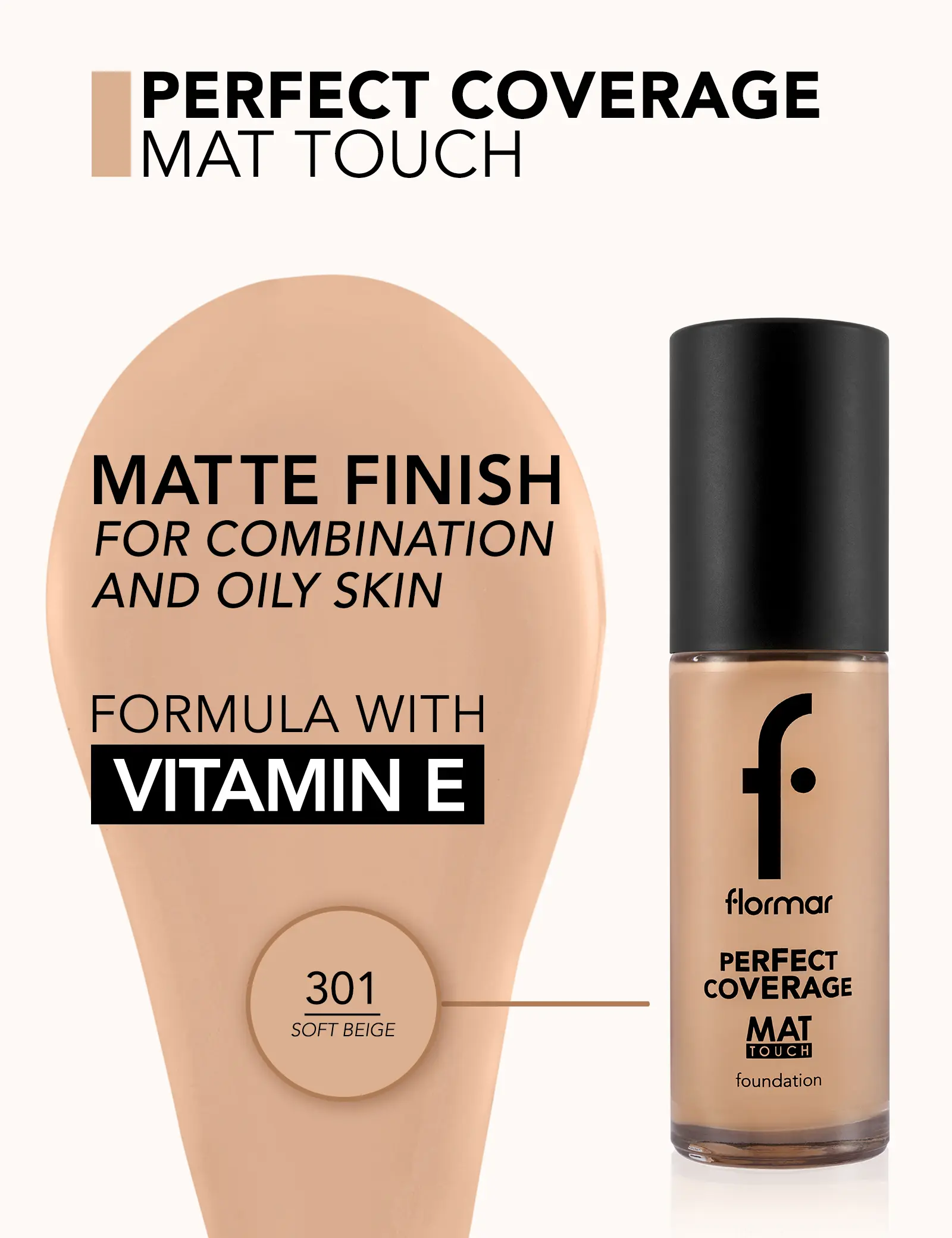 Fond de teint Perfect Coverage Mat Touch