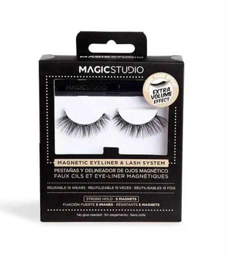 2 MAGIC STUDIO MAGNETIC FALSE EYELASHES + EYELINER VOLUME EFFECT 55101