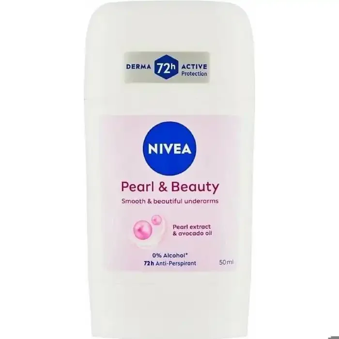Stick déodorant - NIVEA - Pearl & Beauty - 50 ml - Hypoallergénique - Femme