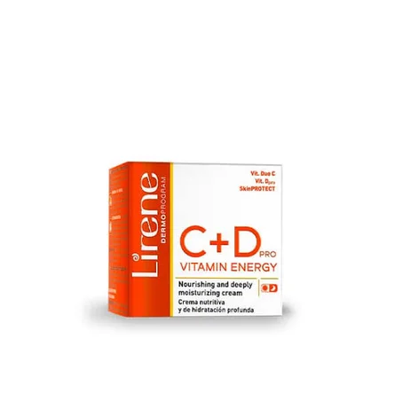 LIRENE - CREME VISAGE HYDRATANTE ET NOURRISSANTE VITAMINES C+D 50ML