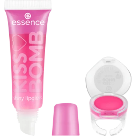 KISS BOMB shiny lipgloss & lip balm gloss et baume à lèvres