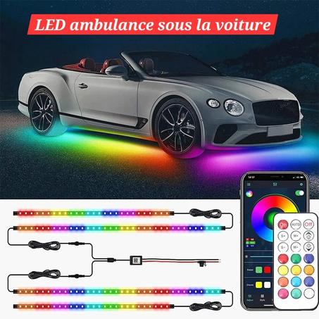 إضاءة LED أسفل السيارة