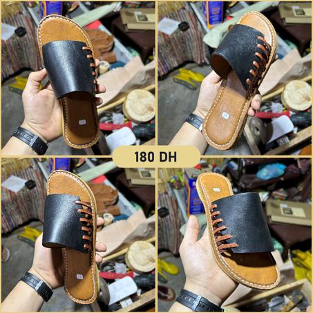 صندالة جلد أصلية و صنع يدوي %100 😍