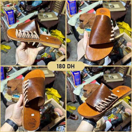 صندالة جلد أصلية و صنع يدوي %100 😍