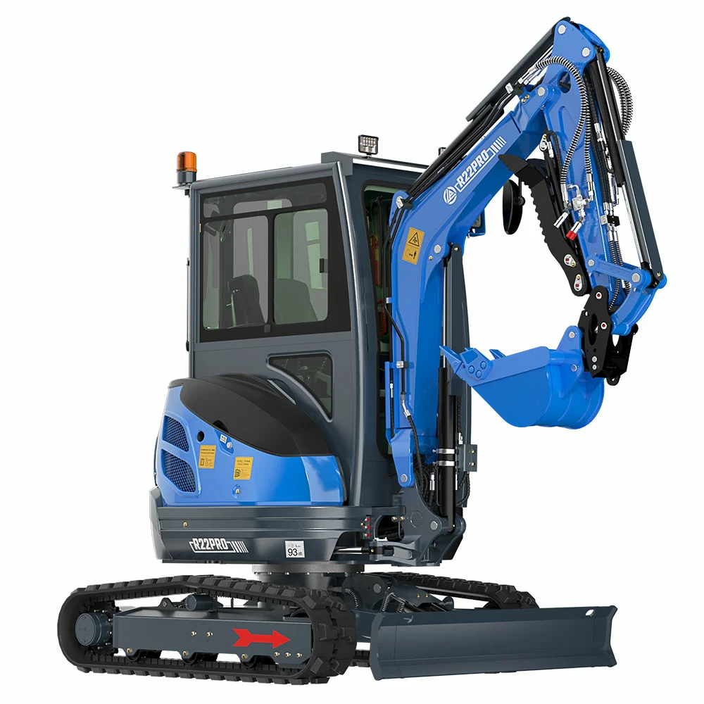 Rippa R22 Mini Excavator – 2.2 Ton Compact Digger with Kubota Diesel Engine, Swing Boom & Hydraulic Precision