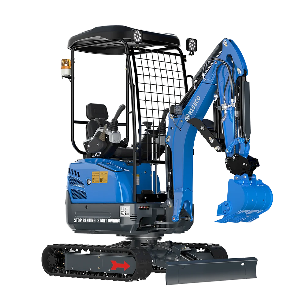 RIPPA R15 Mini Excavator – 1.5 Ton Compact Digger with Diesel Engine, Swing Boom & Expandable Tracks