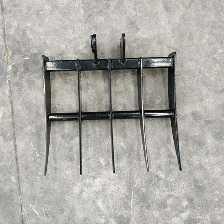 Rake Mini Excavator Attachment for Grading, Leveling, Loosening , Removing Soil USA