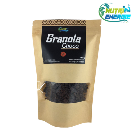 Granola Choco (Chocolat Noir) 100 % Pure et Naturelle
