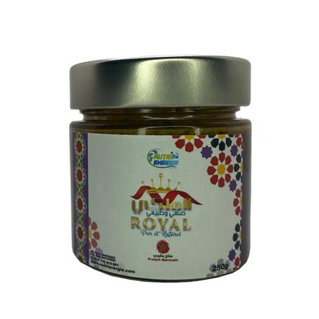 250g Recette Royale ( Miel + Gelée Royale + propolis + Graines de Pollen ) 100 % Pure et Naturelle