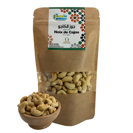 12-Noix de Cajou Semi-Grillées Sans Sel 100% Pure et Naturelle