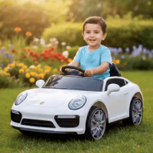 سيارة بورش كهربائية للأطفال من 3 إلى 5 سنوات