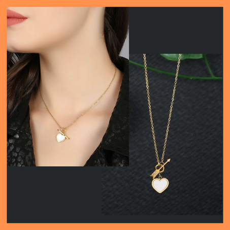 Collier Cœur et flèche