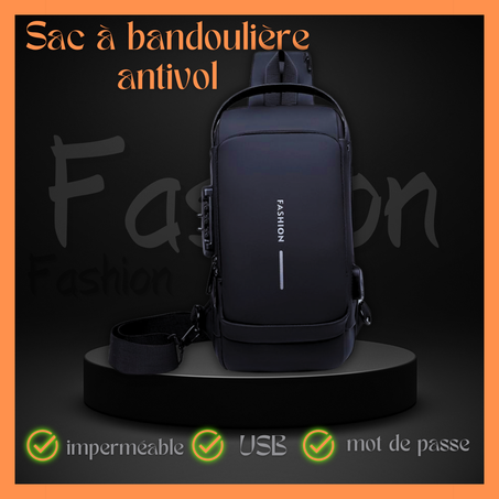 Sac à bandoulière antivol