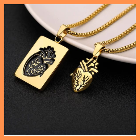 Collier deux cœurs pour couple