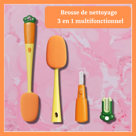 Brosse de nettoyage 3 en 1 multifonctionnel