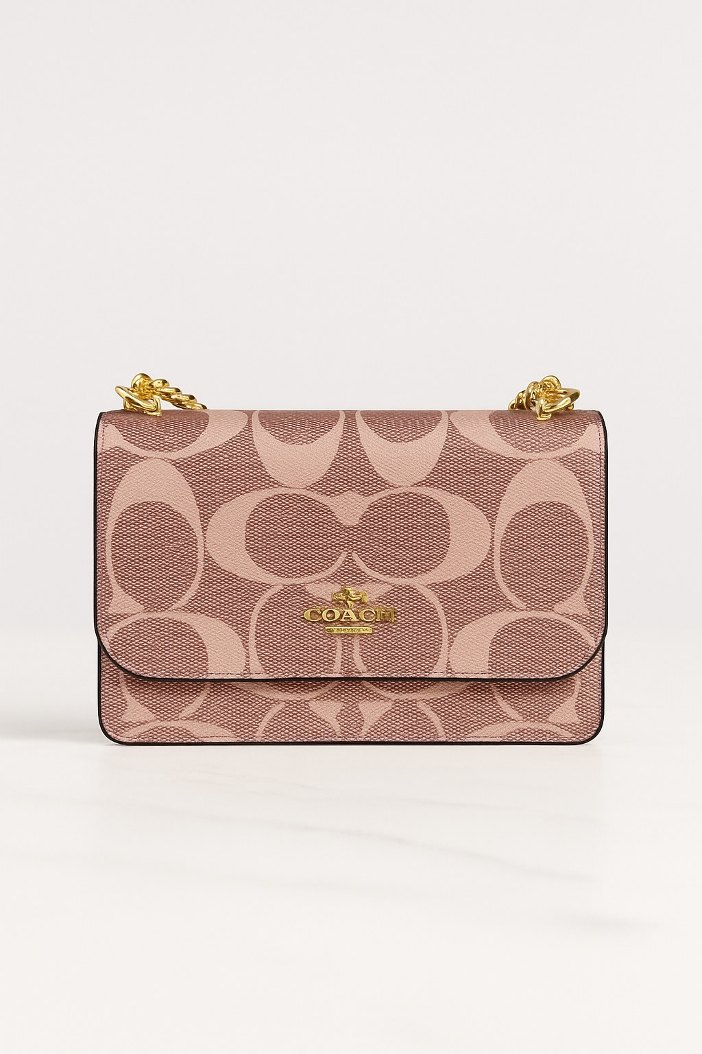 Coach – Sac à Main Format Compact en Toile Signature et Cuir