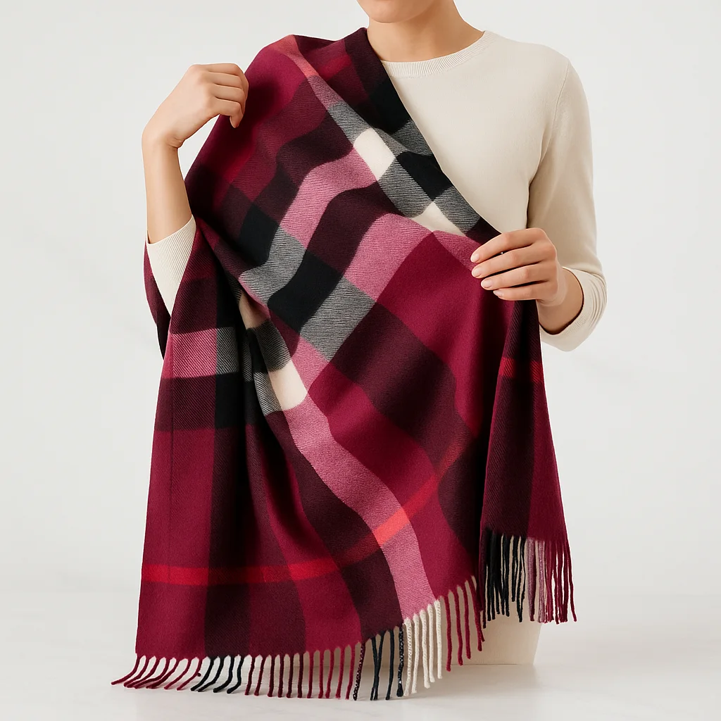 Burberry Écharpe en Cachemire à Carreaux