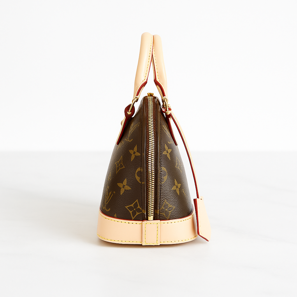 Alma BB Monogram — Marron & Vachetta clair