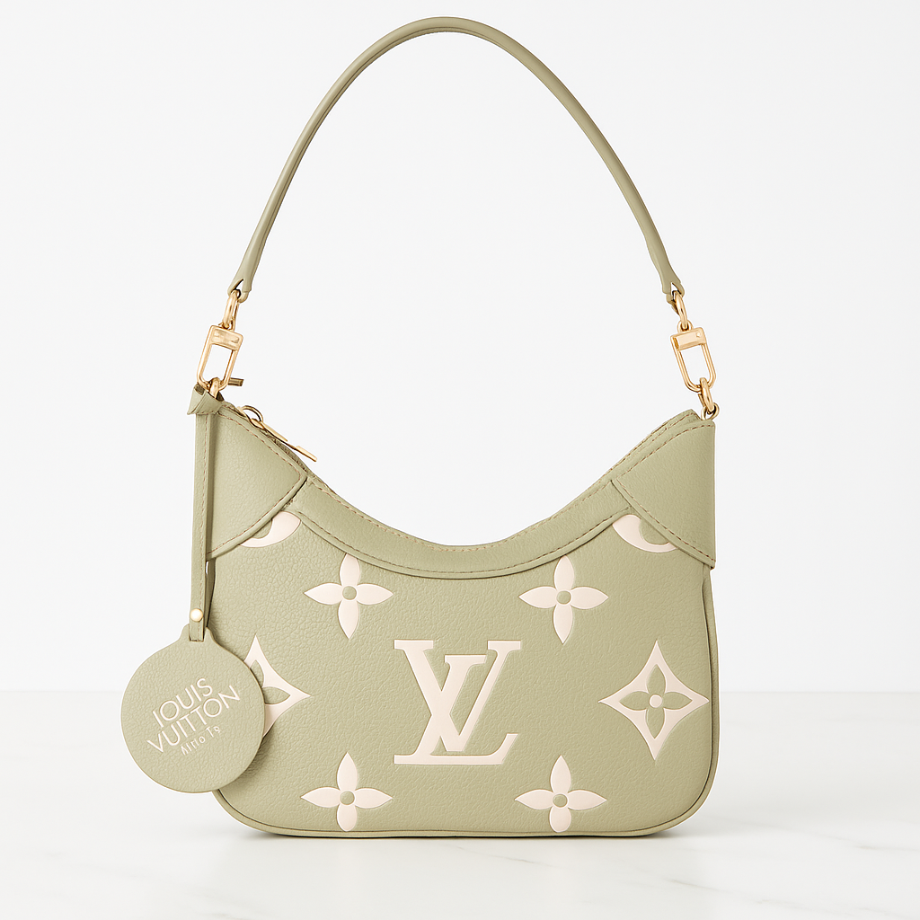 Louis Vuitton — Sac Épaule Monogram Empreinte Beige