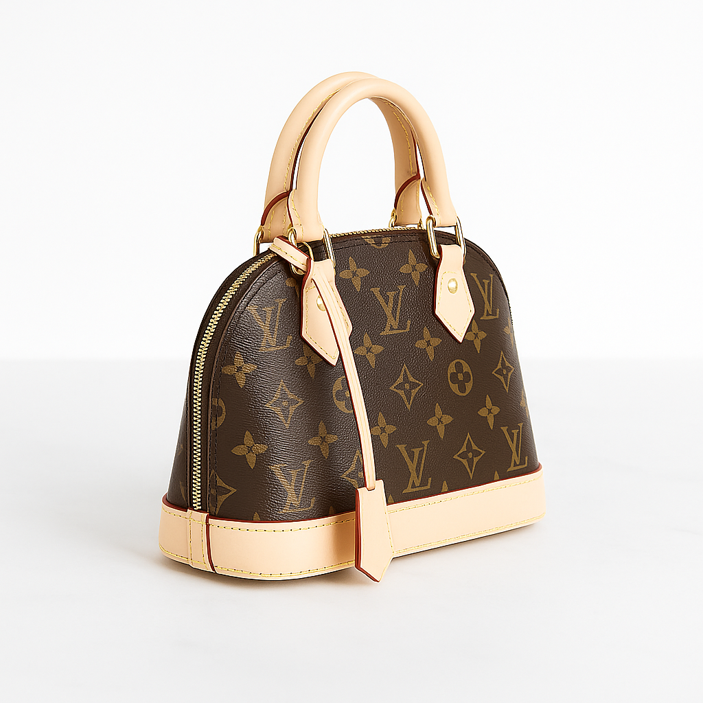Alma BB Monogram — Marron & Vachetta clair