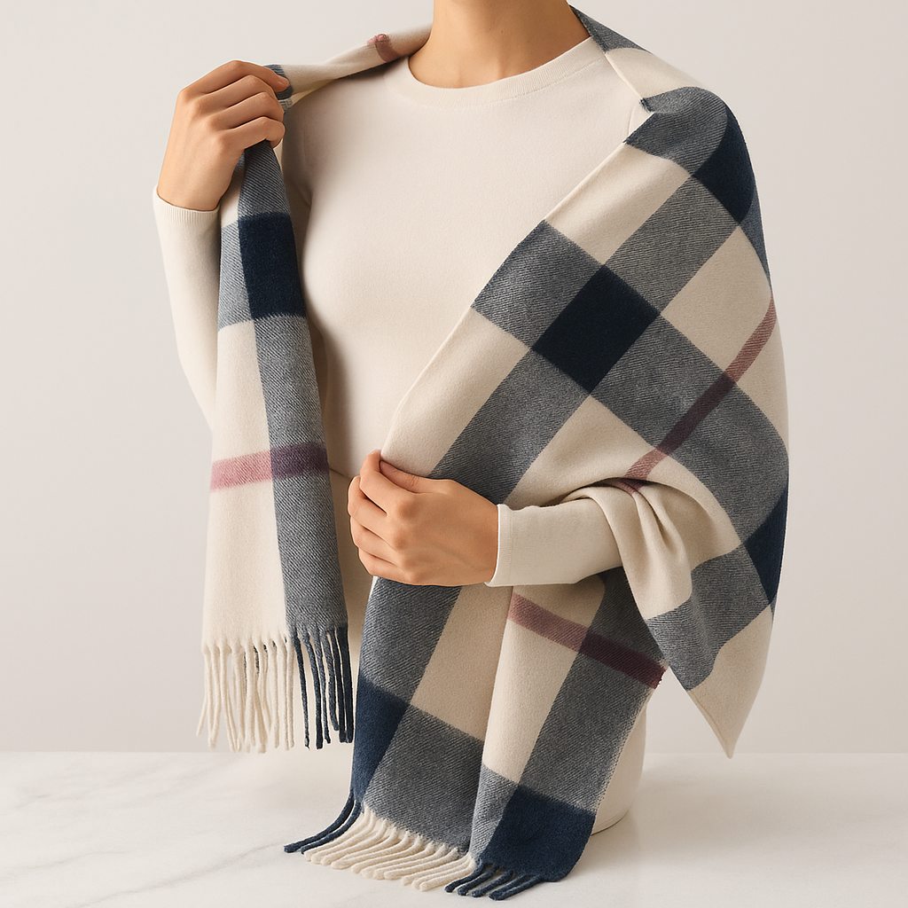Burberry Écharpe en Cachemire à Carreaux