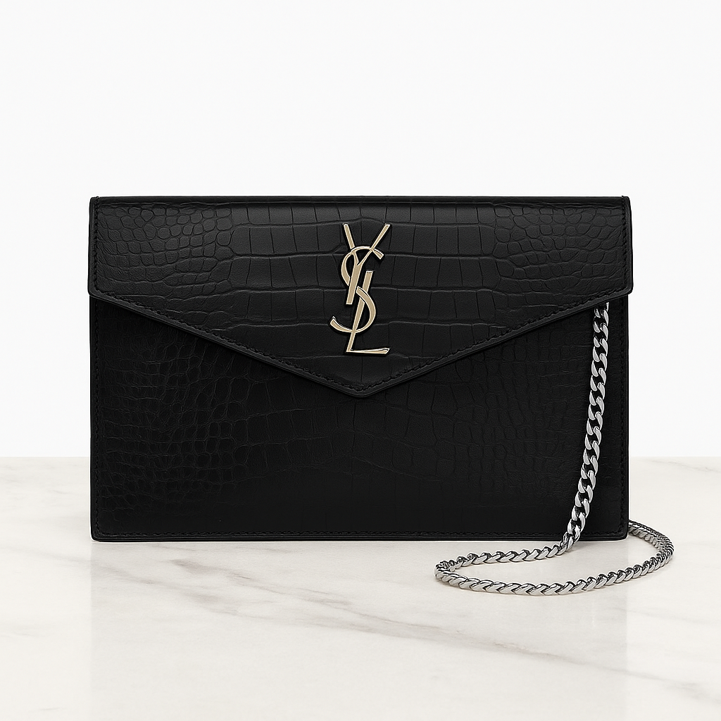 Saint Laurent Cassandre Envelope CROCO