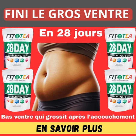 THÉ 28 JOURS VENTRE PLAT RÉPARATEUR      ( homme et femme )