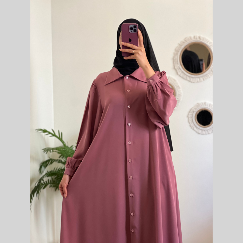 Robe Boutons Élégante