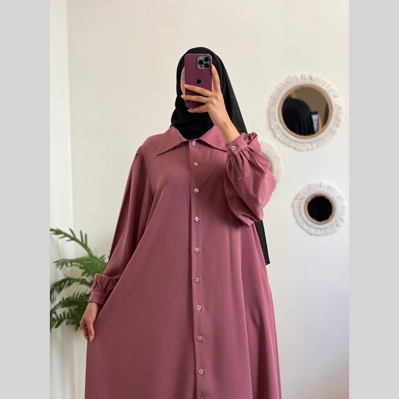 Robe Boutons Élégante