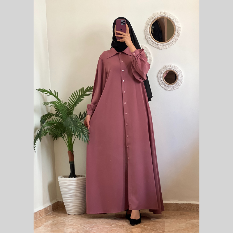 Robe Boutons Élégante