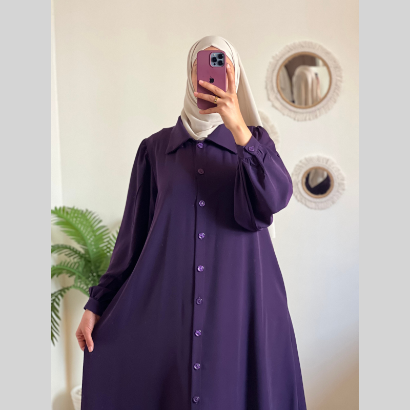 Robe Boutons Élégante