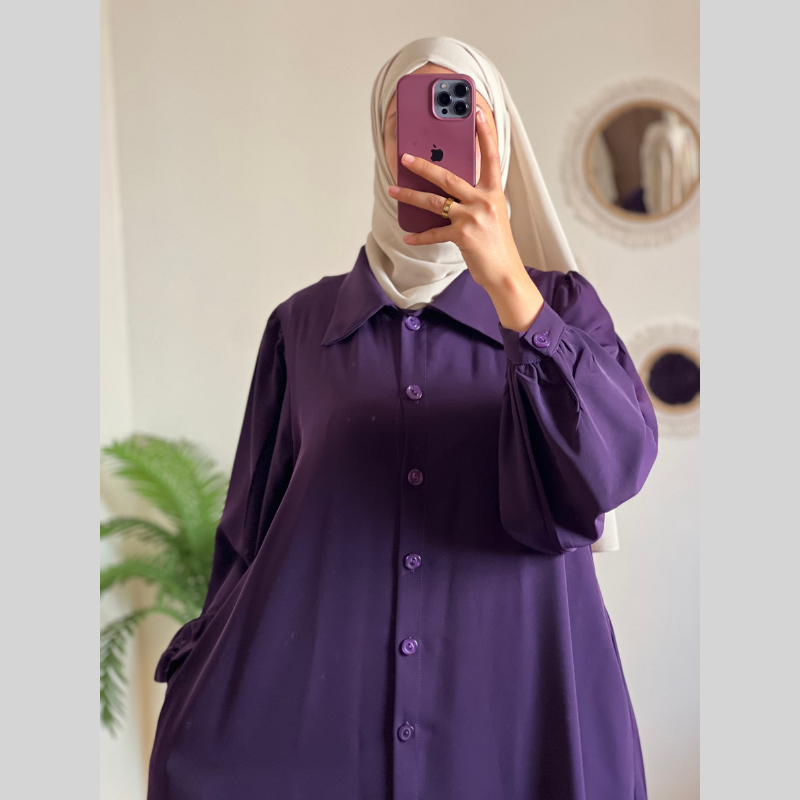 Robe Boutons Élégante