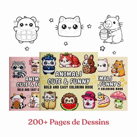 Pack 3 Livres de Coloriage