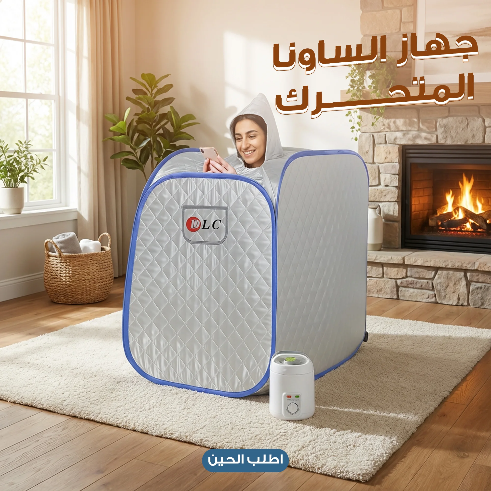 جهاز ساونا بخاريةDLC, لعلاج أزمة جلد الوزة (التقرّن الشعري)-ضمان عامين