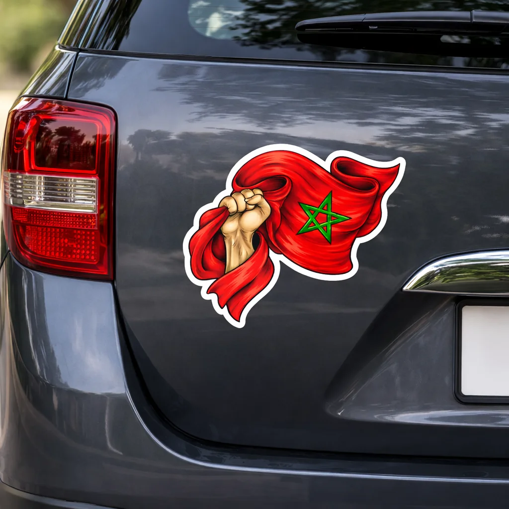 Moroccan Flag Resistance Sticker
