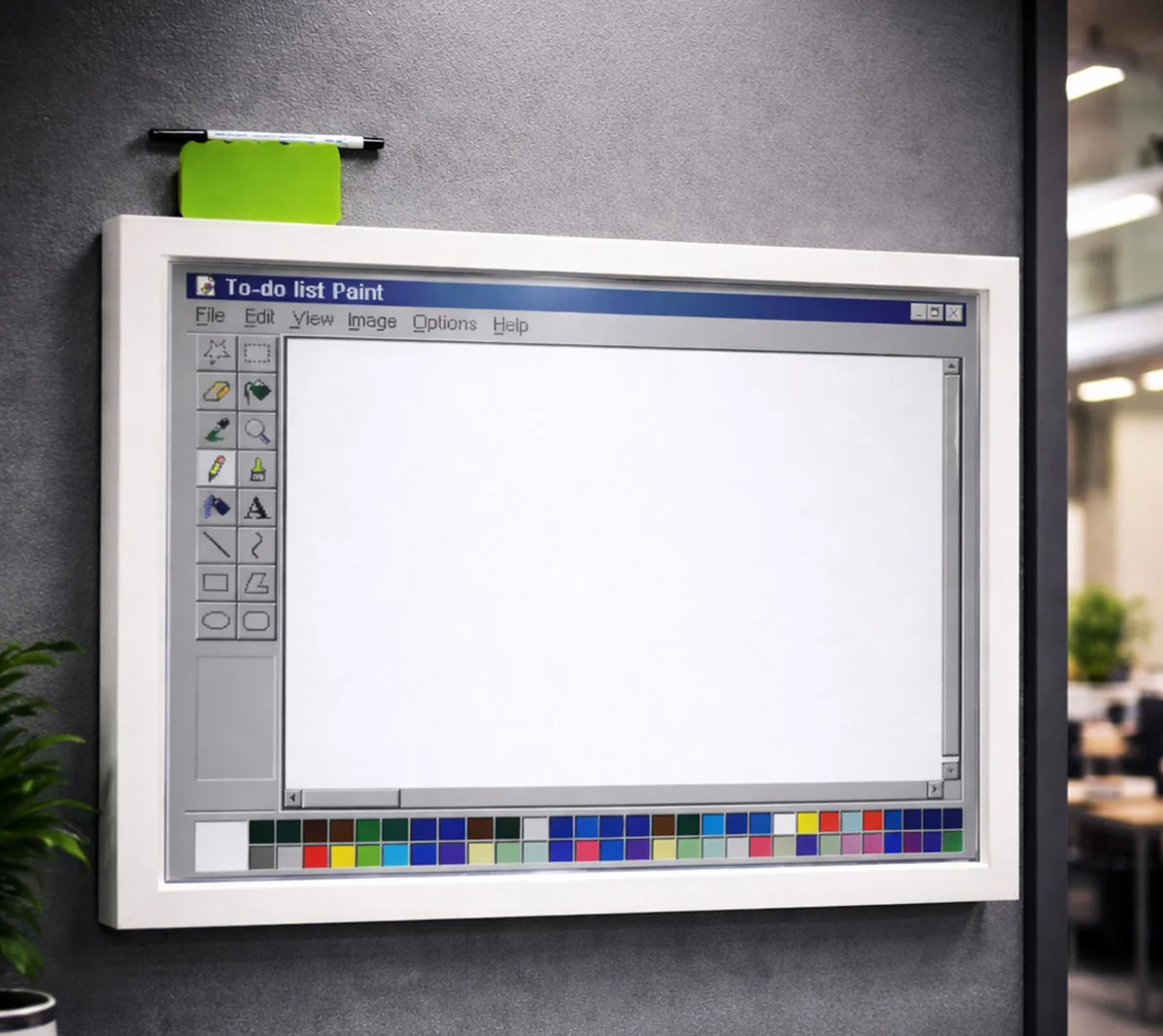MS Paint Whiteboard – Tableau Créatif d’Organisation