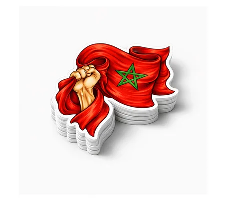 Moroccan Flag Resistance Sticker
