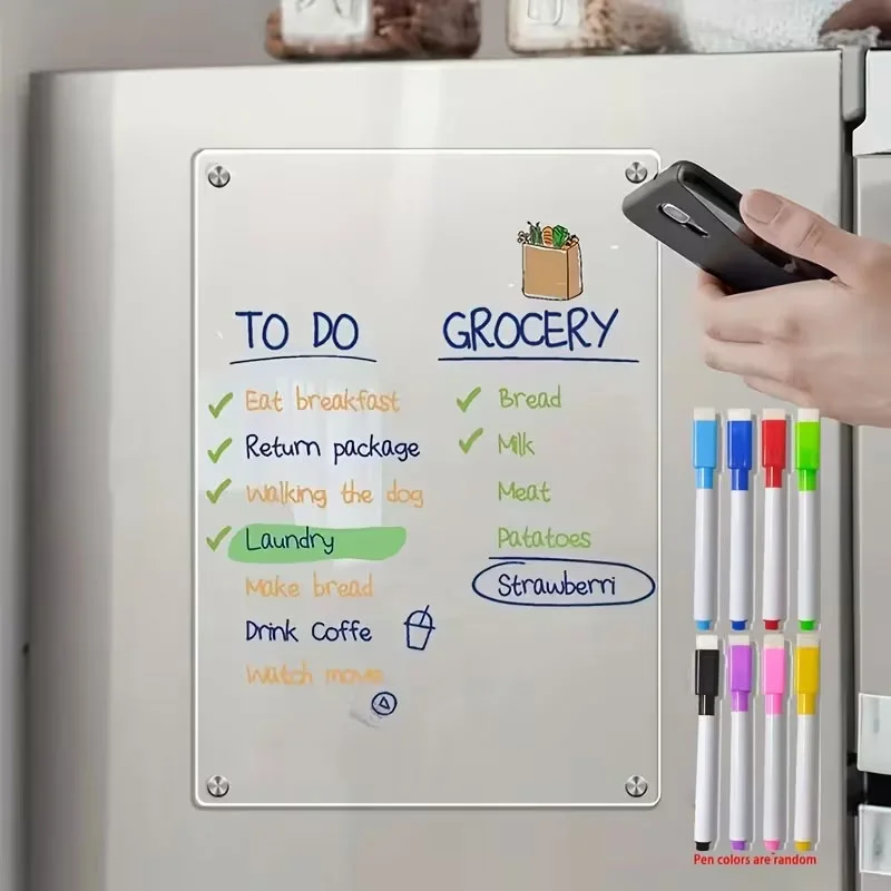 لوحة تنظيم أسبوعية مغناطيسية للثلاجة