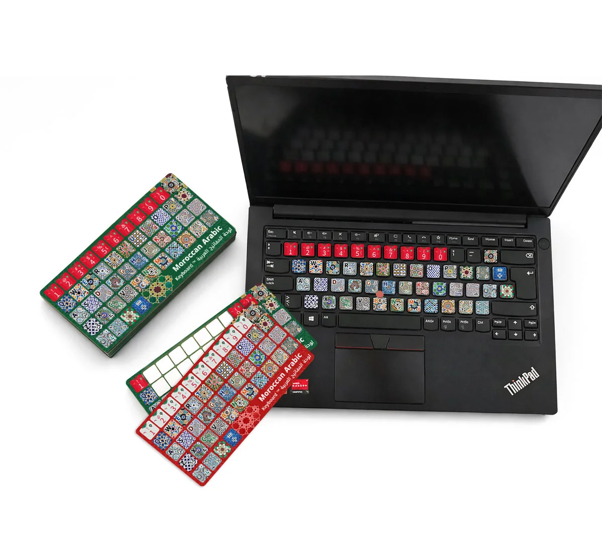 Moroccan Arabic Keyboard Stickers – Islamic Zellij Pattern Design