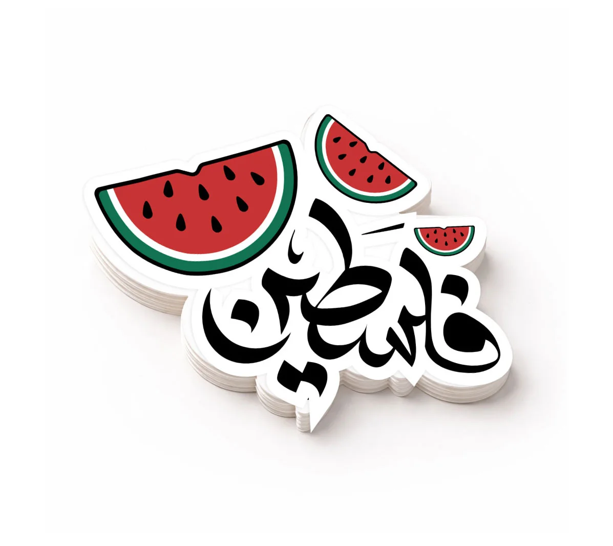 ستيكر فلسطين بخط عربي