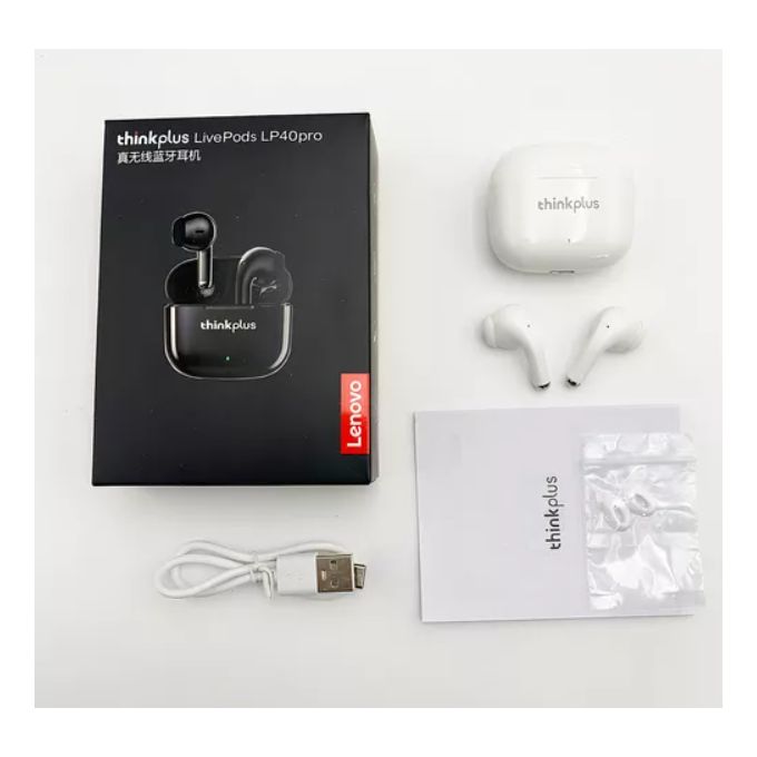 Lenovo Écouteurs LP40 PRO sans fil Bluetooth 5.3