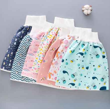 تنورة حفاضات الطفل مقاوم للماء عالية الخصر